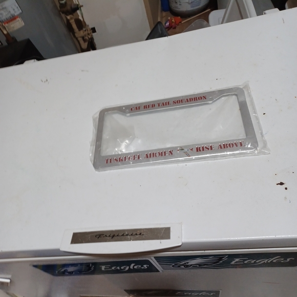 CAF red tail squadron Tuskegee airmen rise above license plate frame pre owned - Picture 4 of 7